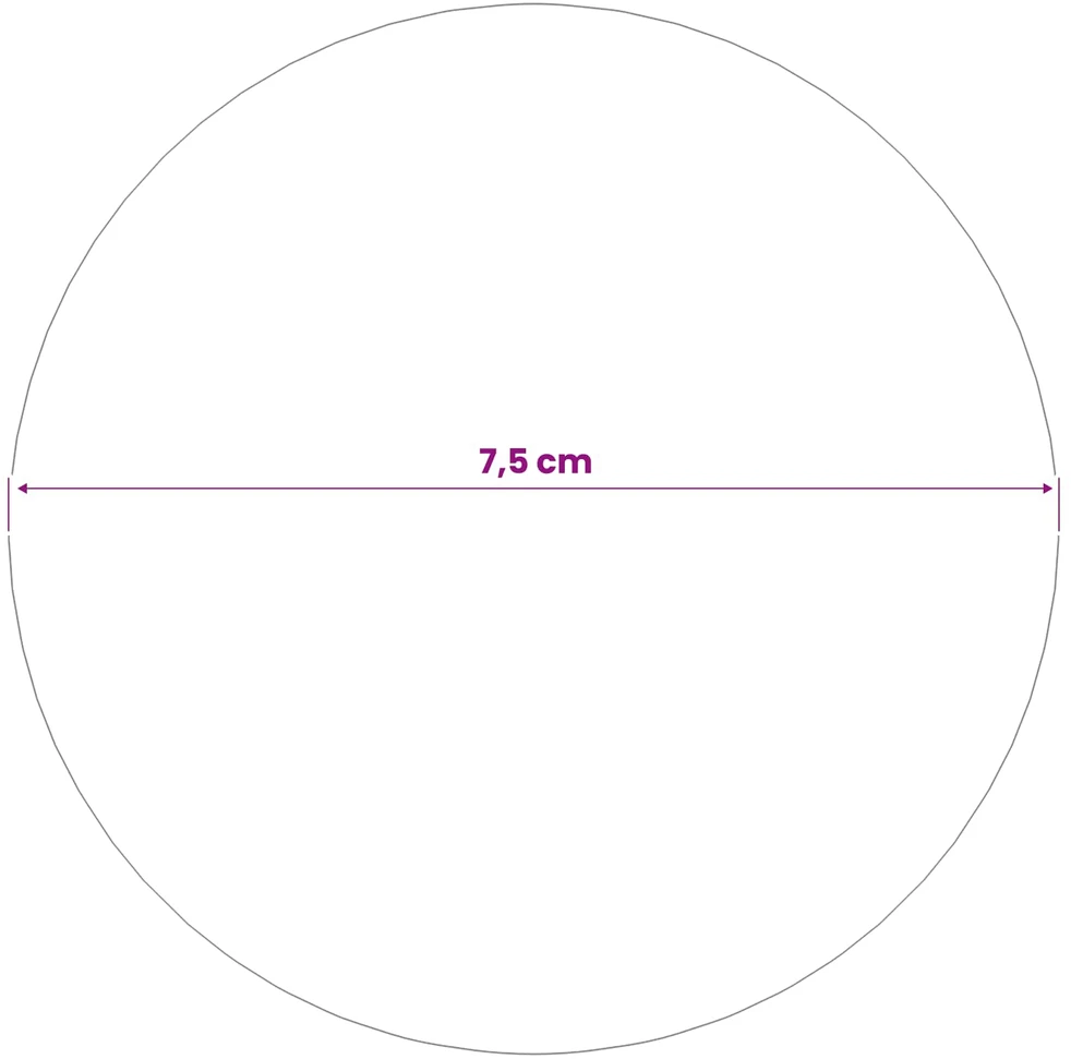Šepečiu aptrauktas kamuolys 6 vnt. Ø 7,5 cm Sidabrinė