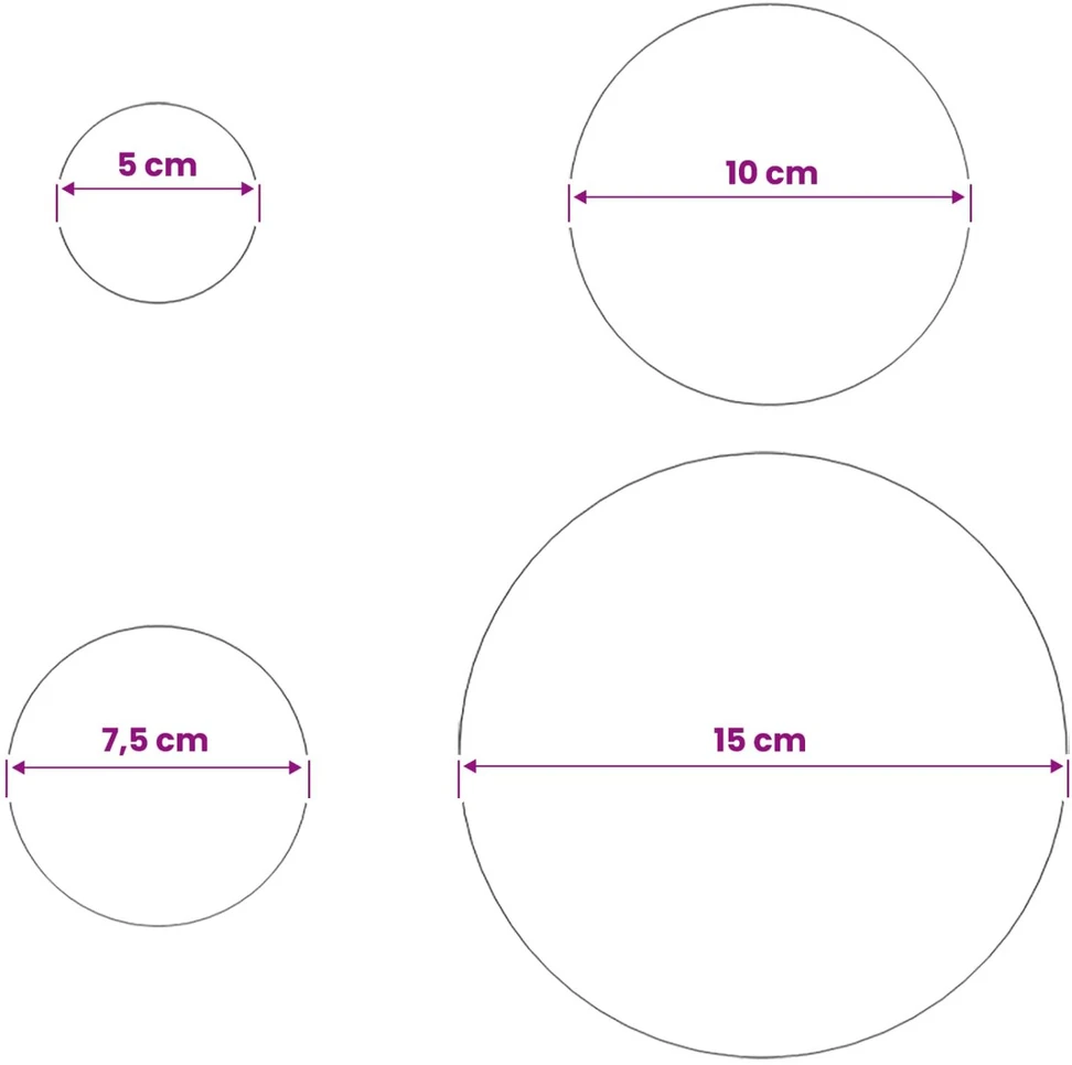 Šepečiu aptrauktas kamuolys 6 vnt. Ø 15 cm Sidabrinė
