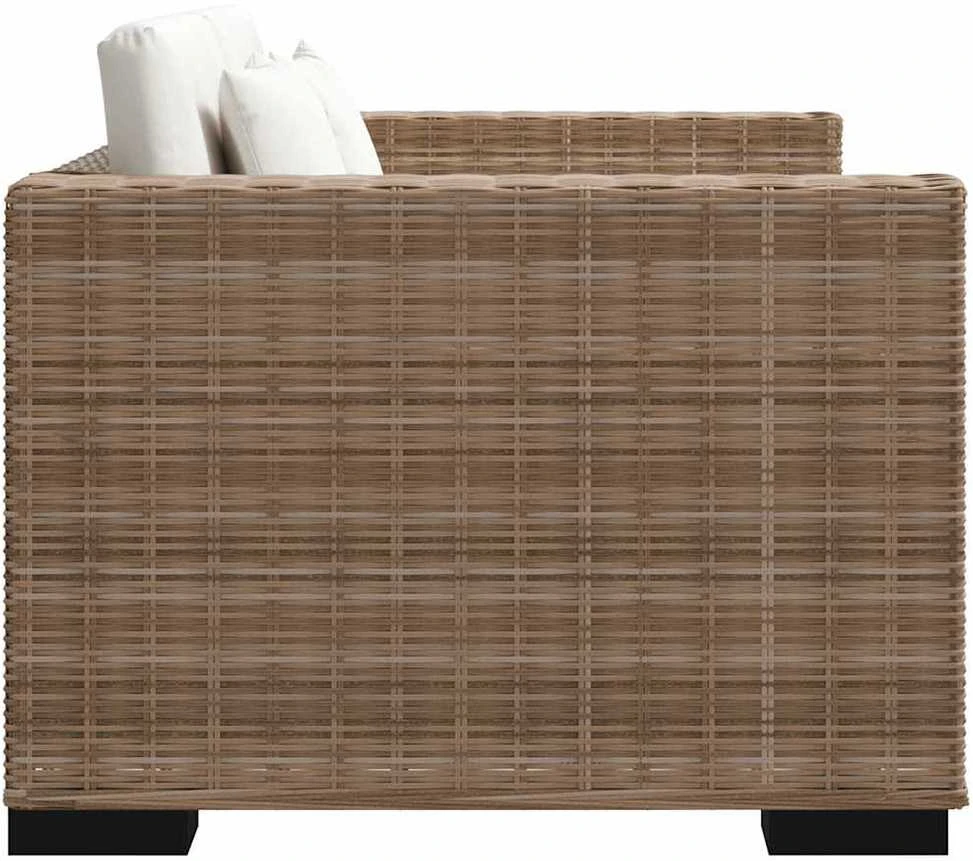 Sofa Septynių dalių dvivietės sofos komplektas, ratanas