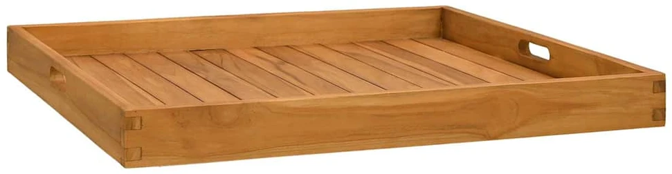 Serviravimo padėklas, 70x70cm, tikmedžio medienos masyvas