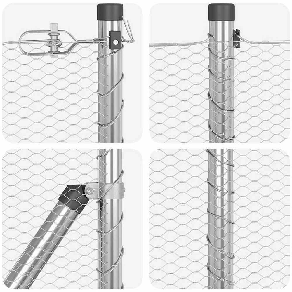 Hexagonal Fence with Post 100 x 0,5 m Galvanizuotas plienas