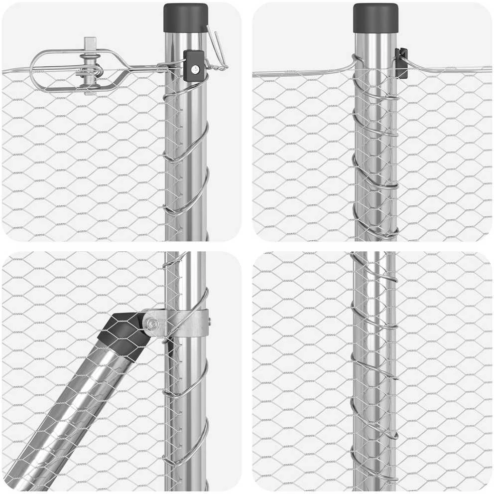 Hexagonal Fence with Post 100 x 0,8 m Galvanizuotas plienas