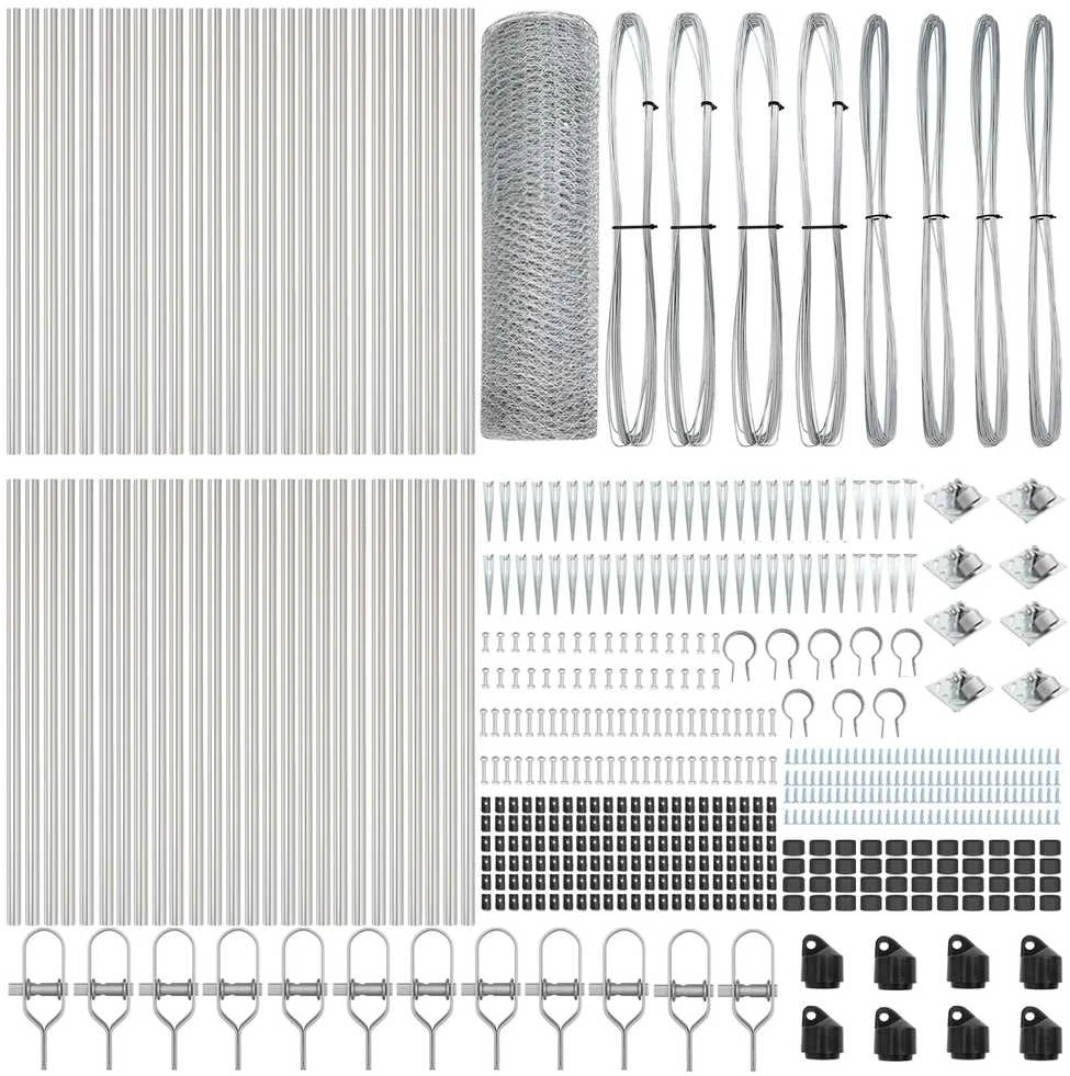 Hexagonal Fence with Post 100 x 0,8 m Galvanizuotas plienas