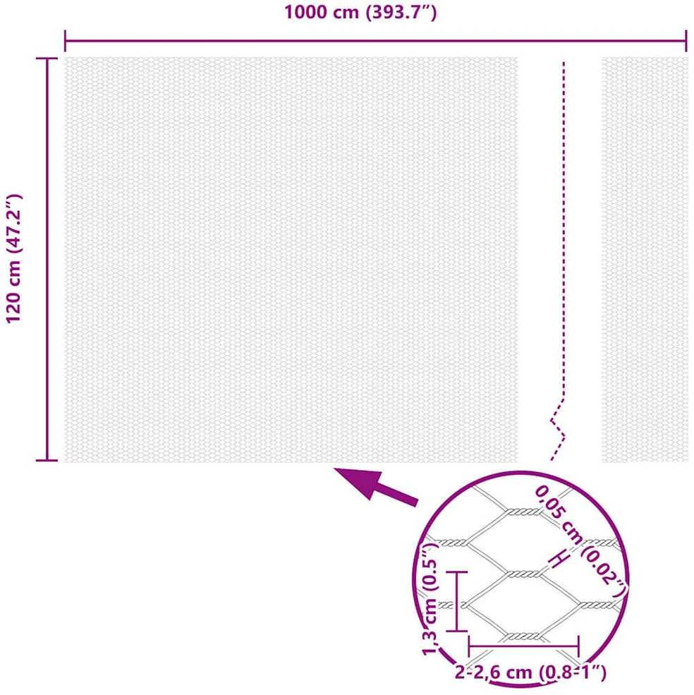 Hexagonal Fence with Post 10 x 1,2 m Galvanizuotas plienas