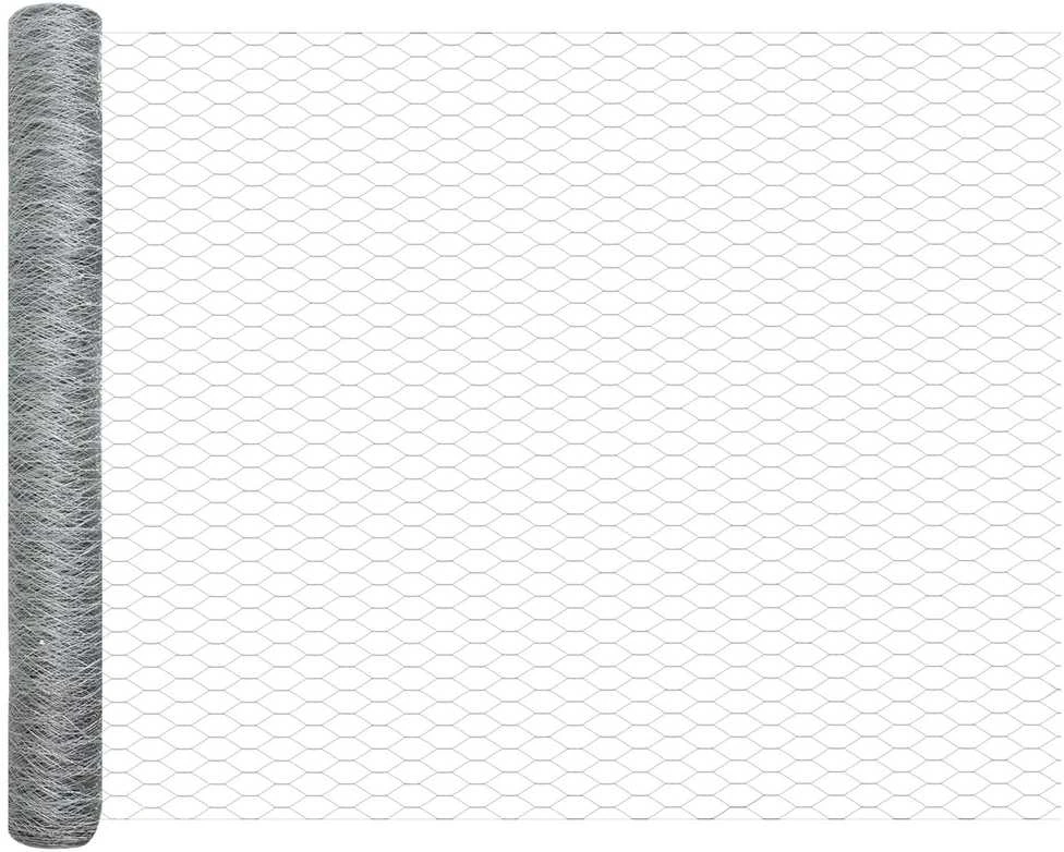 Hexagonal Fence with Post 100 x 1,4 m Galvanizuotas plienas