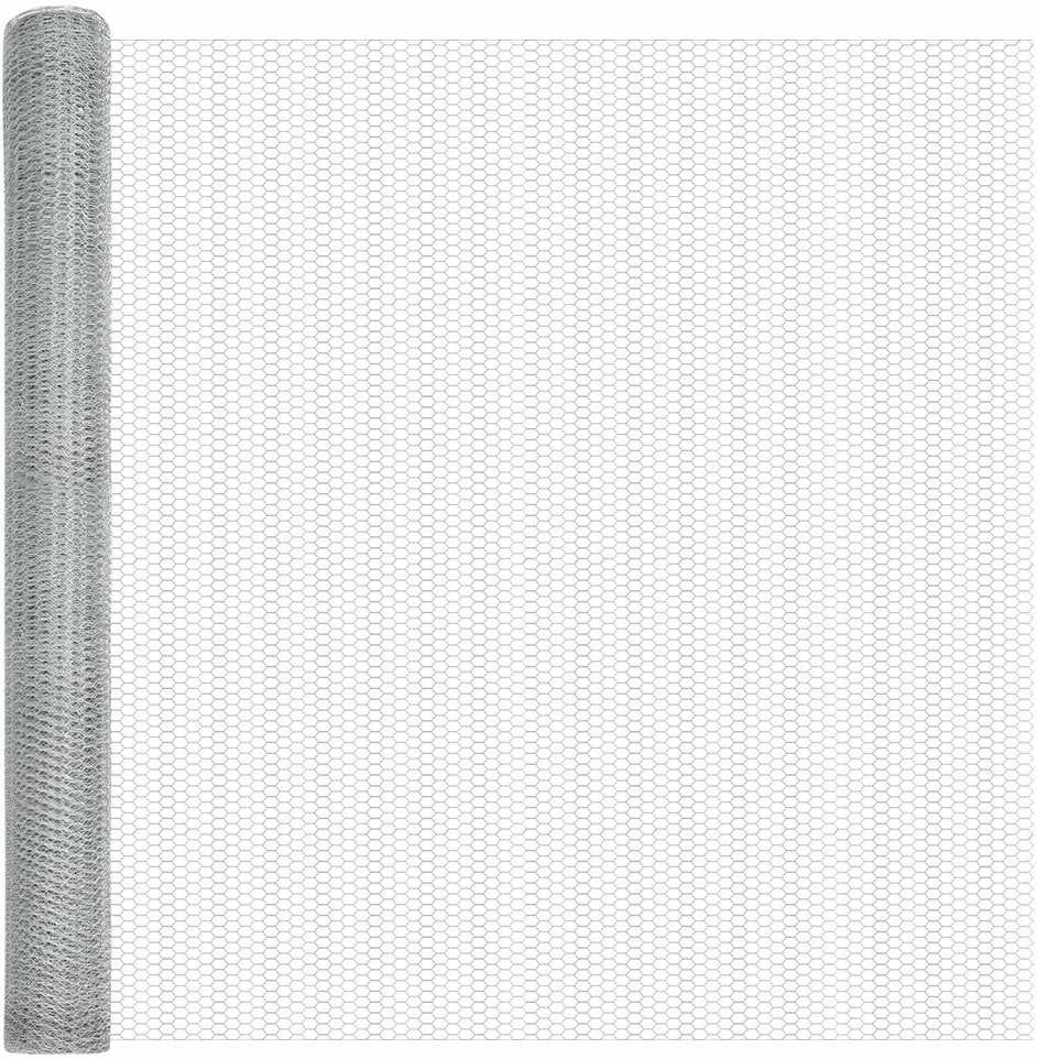 Heksagoninė tvora 1,5 x 10 m Galvanizuotas plienas Sidabrinė