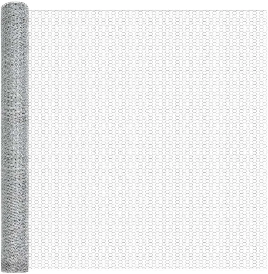 Hexagonal Fence with Post 25 x 1,6 m Galvanizuotas plienas