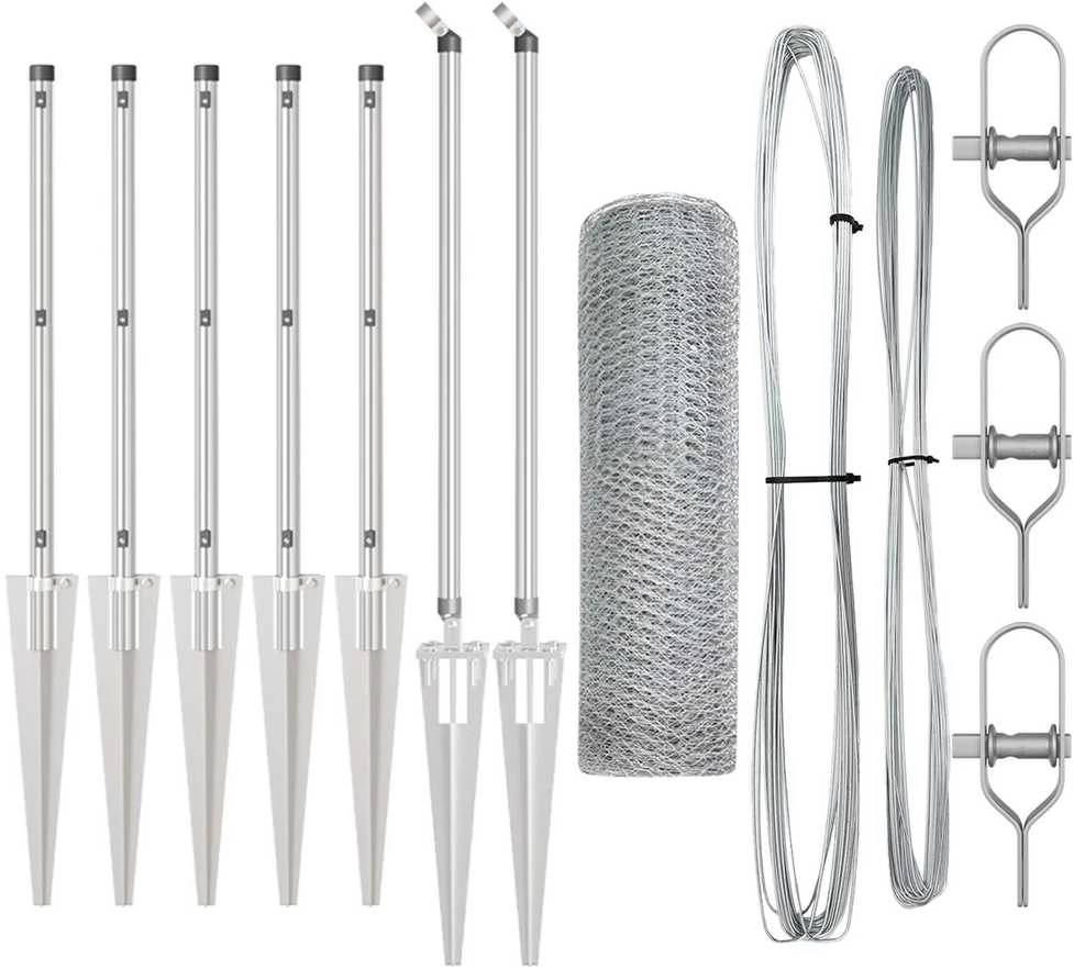 Hexagonal Fence with Post 10 x 1 m Galvanizuotas plienas
