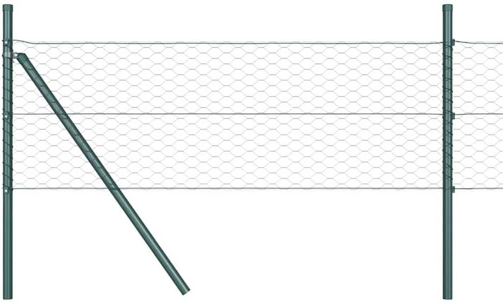 Heksagonalinė tvoros tvirtinimo sistema 50 x 0,8 m Pilka