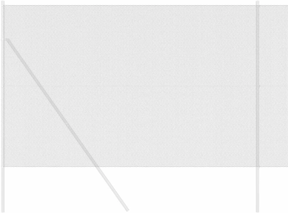 Heksagoninė tvora 1,6 x 100 m PVC Pilka