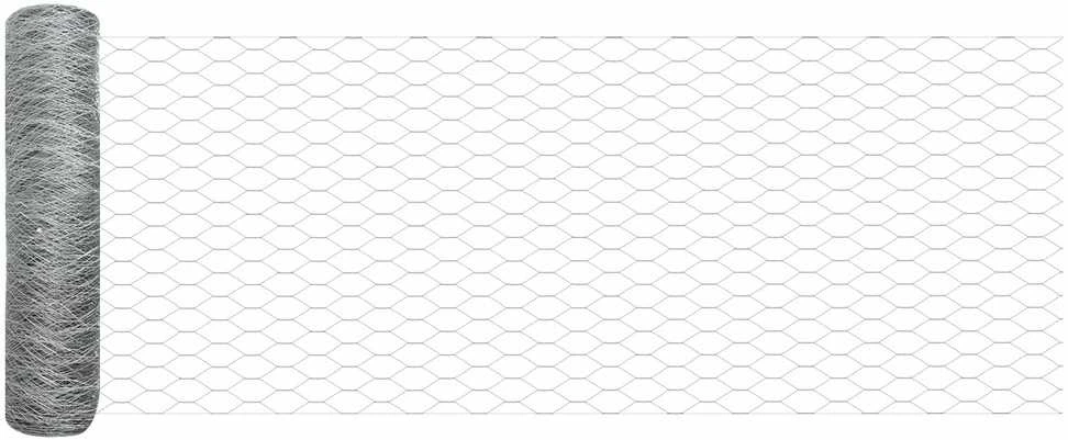 Hexagonal Fence with Post 25 x 0,5 m Galvanizuotas plienas