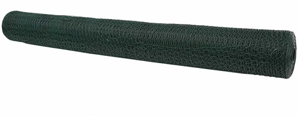Heksagoninė tvora 1,4 x 25 m PVC Žalia
