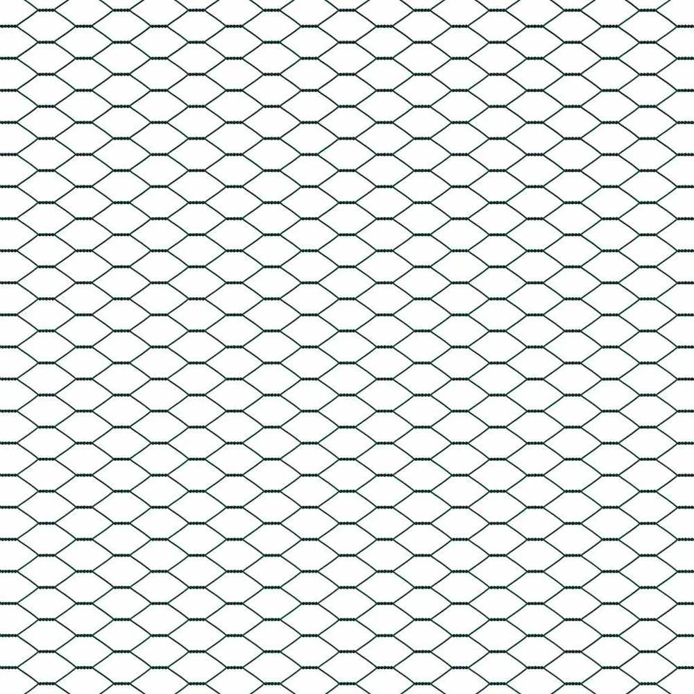 Heksagoninė tvora 1 x 10 m PVC Žalia