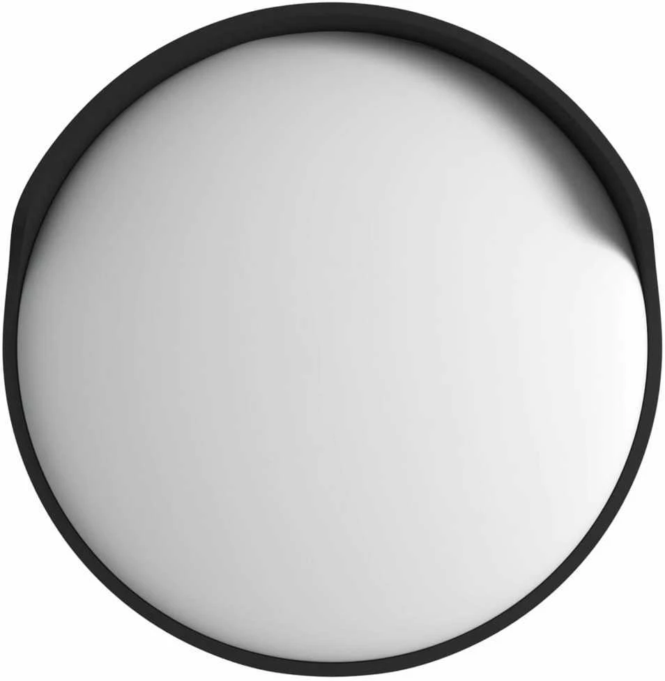 Sferinis lauko/kelio veidrodis, juodas, 45cm, polikarbonatas