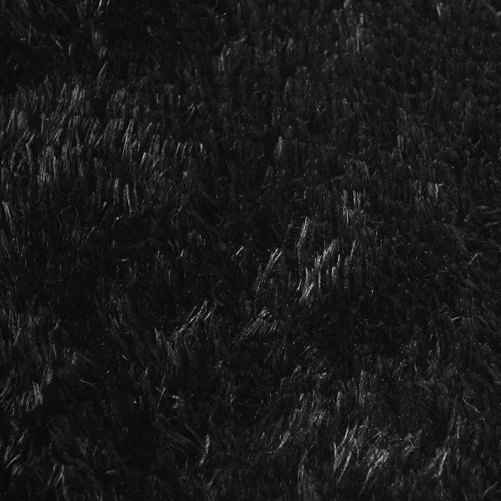 Shaggy tipo kilimas, NAVARRA, 200x200 cm, juodos, poliesteris