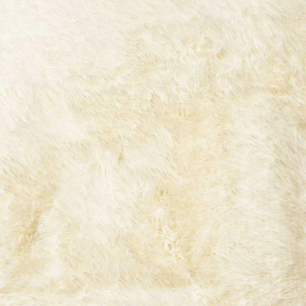 Shaggy tipo kilimas, NAVARRA, 200x200 cm, kreminė, poliesteris
