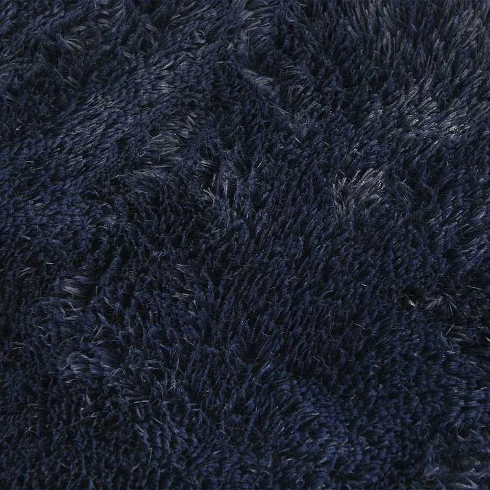 Shaggy tipo kilimas, NAVARRA, 200x200 cm, tamsiai mėlyna