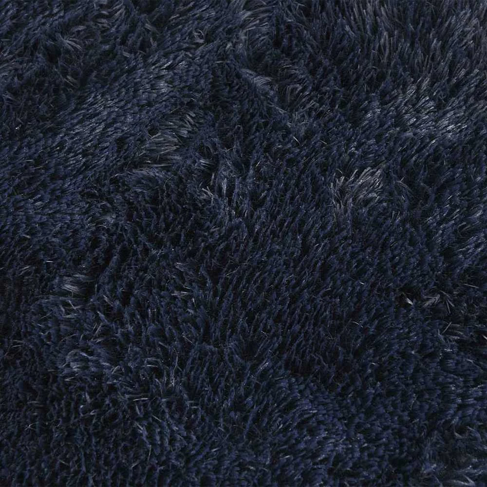 Shaggy tipo kilimas, NAVARRA, 200x200 cm, tamsiai mėlyna