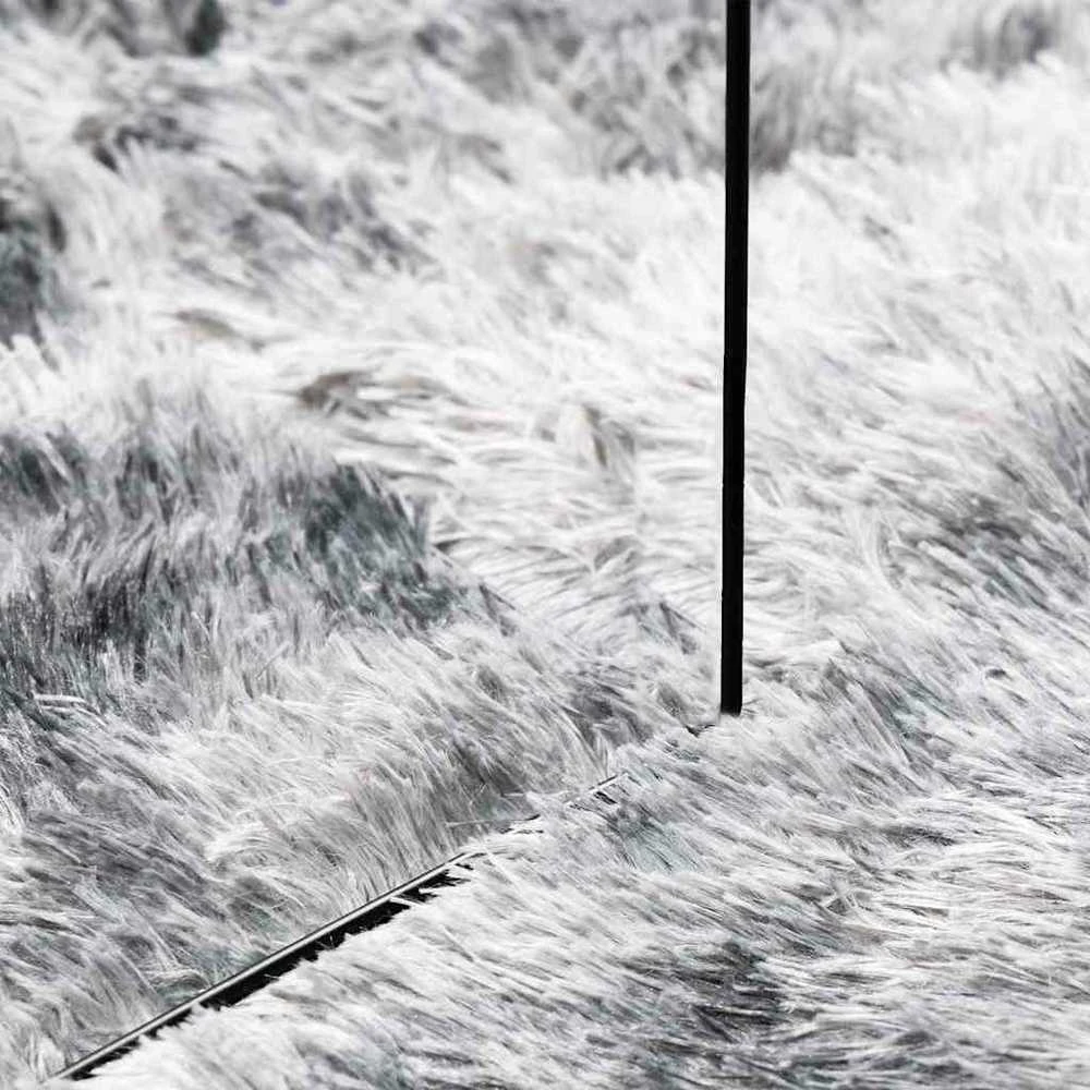 Shaggy tipo kilimas, NAVARRA, 240x240 cm, šviesiai pilka