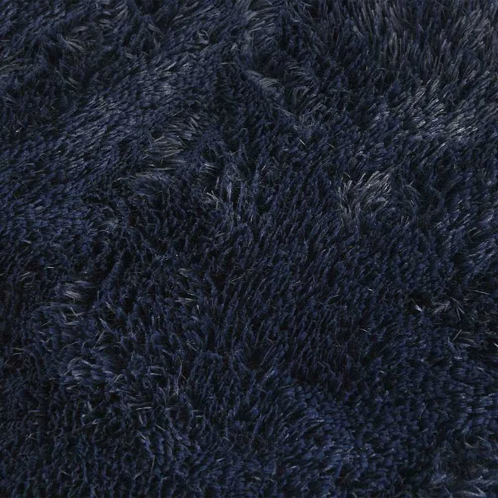 Shaggy tipo kilimas, NAVARRA, 240x240 cm, tamsiai mėlyna