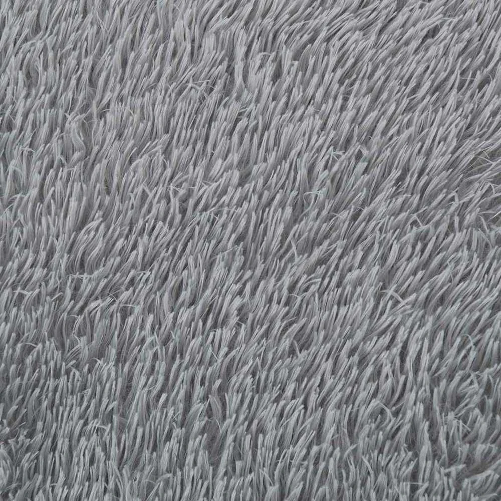 Shaggy tipo kilimas, NAVARRA, 80x150 cm, sidabrinė pilka