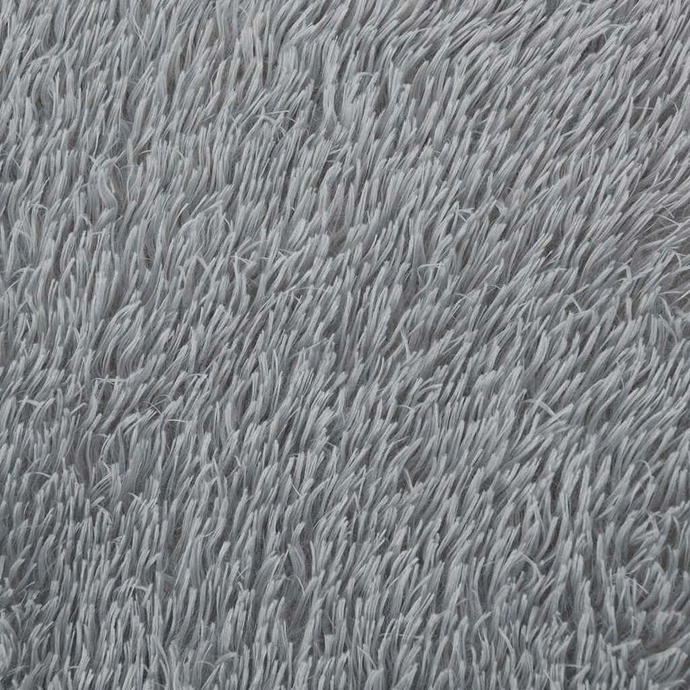 Shaggy tipo kilimas, NAVARRA, 160x160 cm, šviesiai pilka