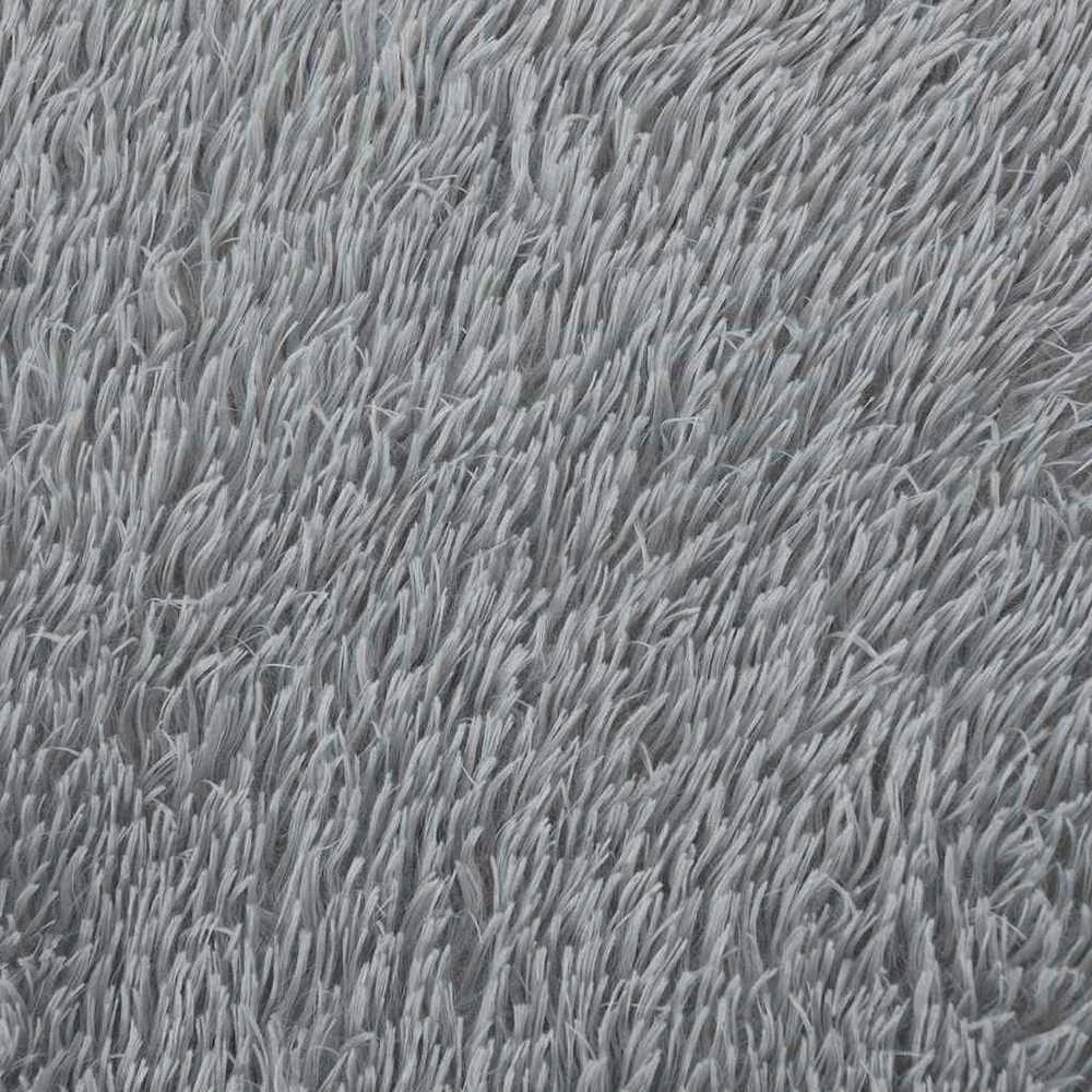 Shaggy tipo kilimas, NAVARRA, 200x200 cm, šviesiai pilka
