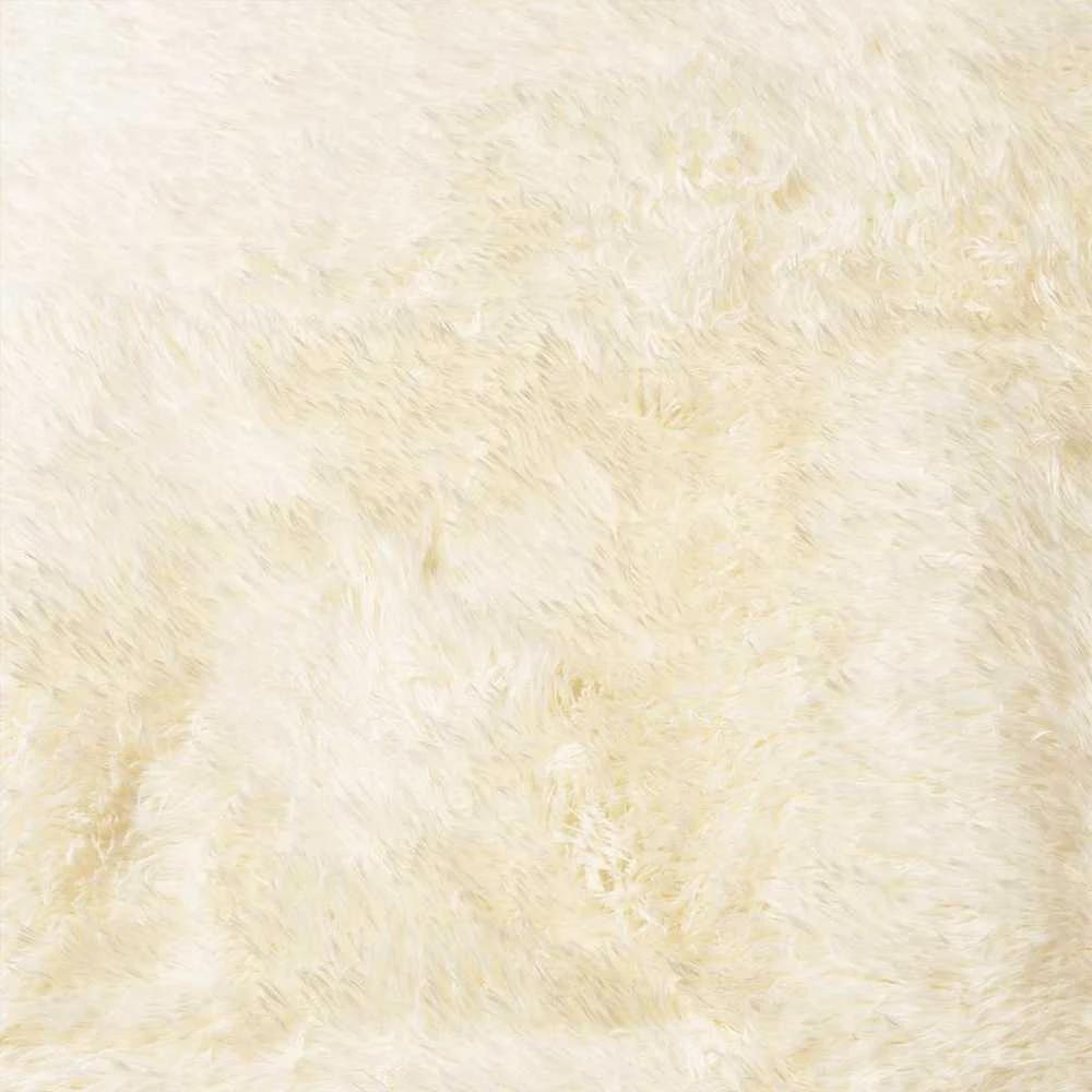 Shaggy tipo kilimas, NAVARRA, 200x200 cm, kreminė, poliesteris