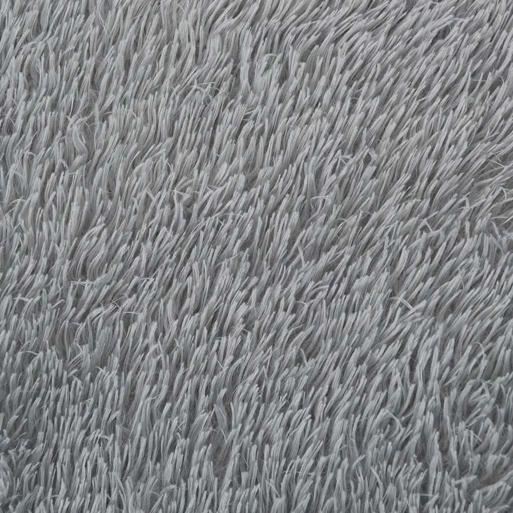 Shaggy tipo kilimas, NAVARRA, 240x240 cm, šviesiai pilka