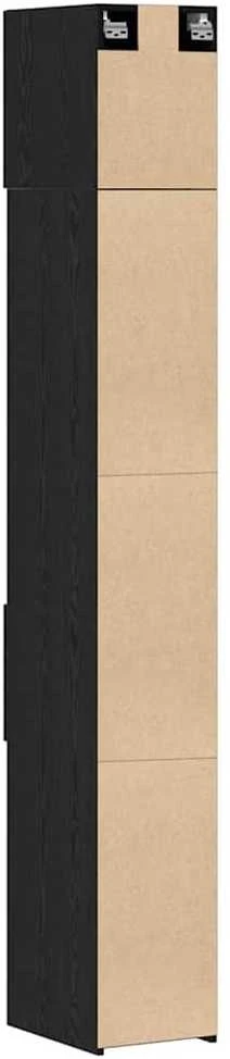 Oppbevaringsskap 2 vnt. Juodas ąžuolas 30 x 42,5 x 225 cm