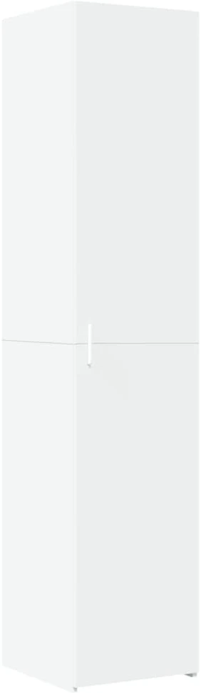 Siaura spintelė daiktams, balta, 40x42,5x225cm, mediena