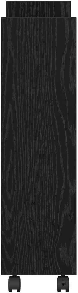 Siauras saugojimo vežimėlis Juodas ąžuolas 60 x 22 x 80 cm
