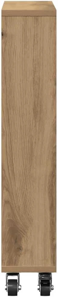Siauras vežimėlis daiktams, artisano, 48x13x68cm, mediena