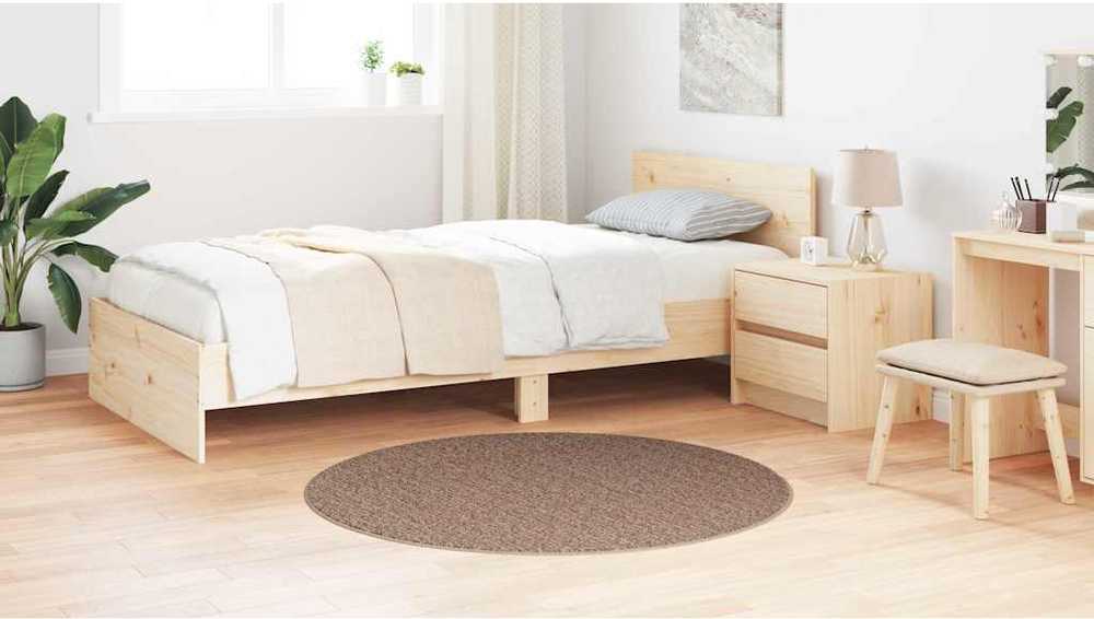 Neslystantis plaukuotas kilimas Ruda 120 x 120 cm PP