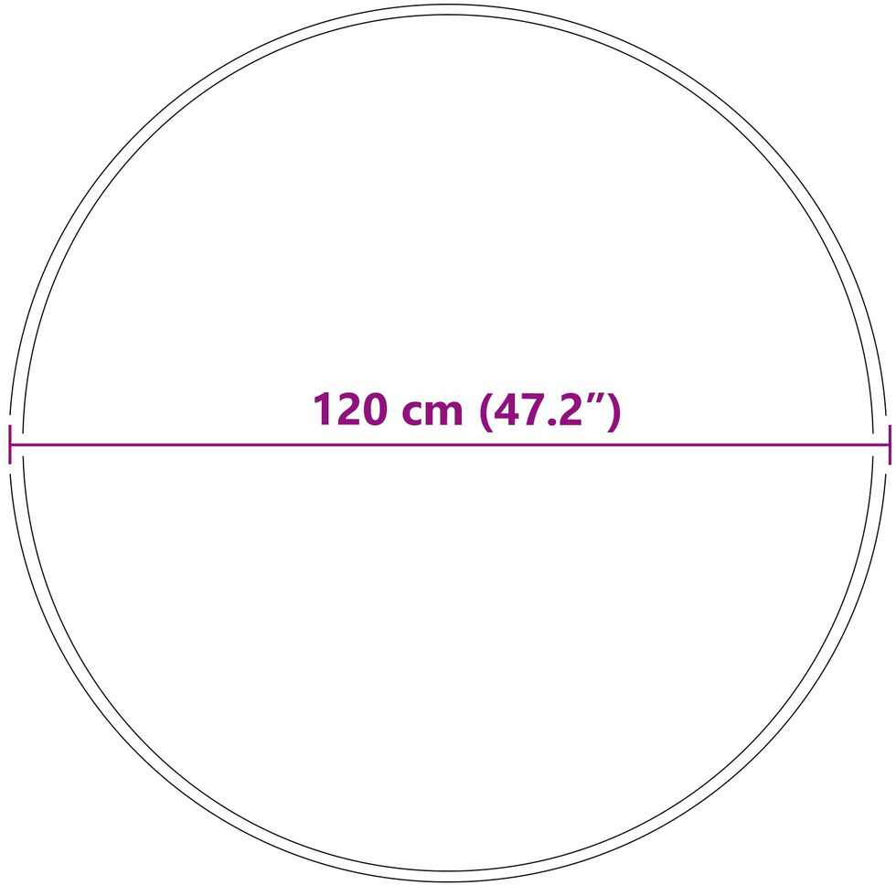 Neslystantis plaukuotas kilimas Ruda 120 x 120 cm PP