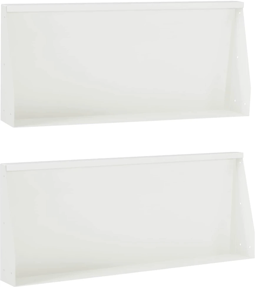 Sienelė 2 vnt. 100 x 12 x 30 cm Plienas Balta