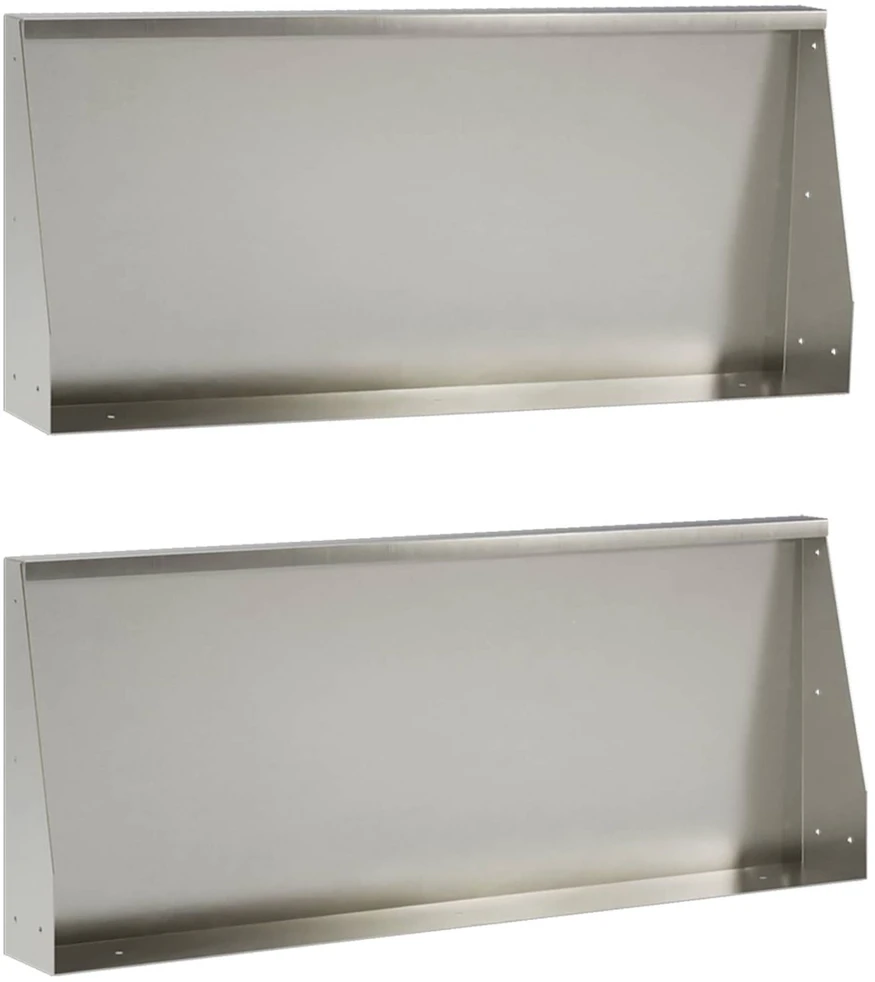 Sienelė 2 vnt. 100 x 12 x 40 cm Nerūdijantis plienas Sidabrinė