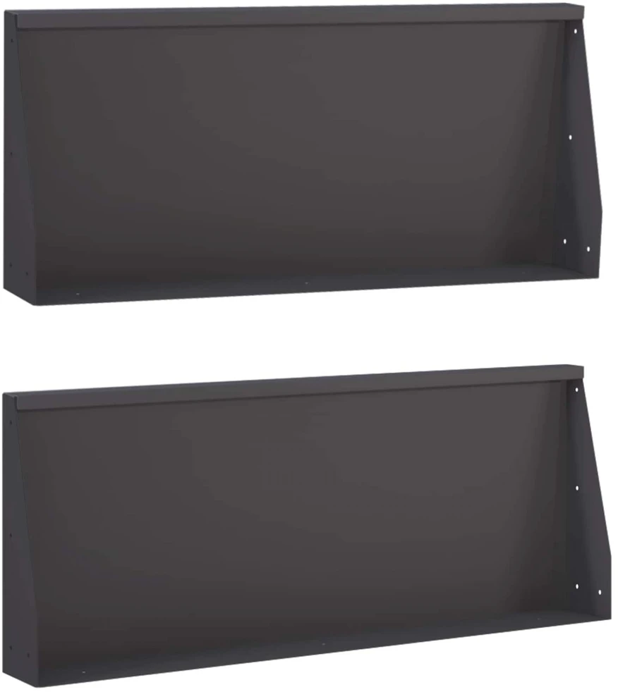 Sienelė 2 vnt. 100 x 12 x 40 cm Plienas Juoda