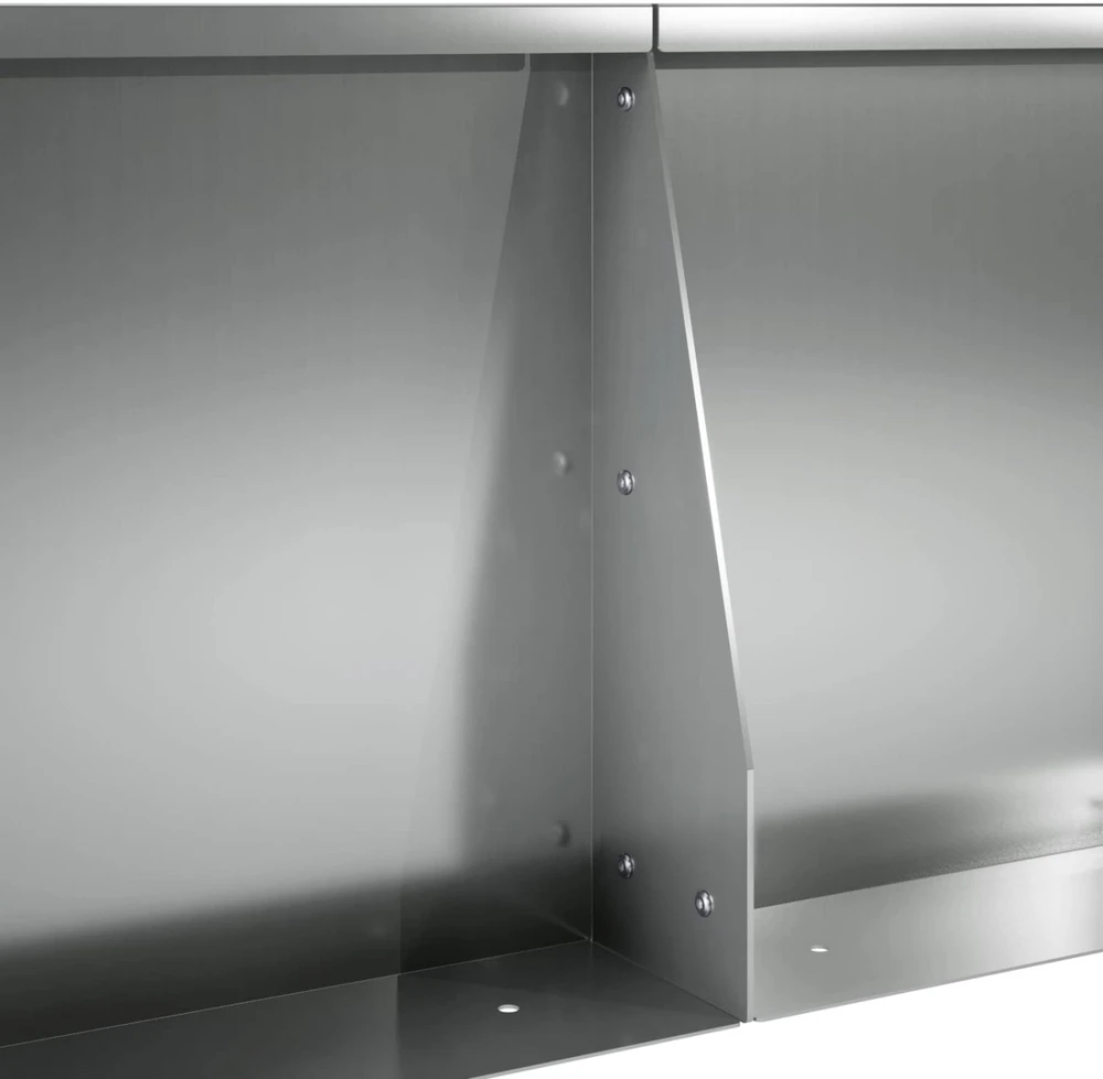 Sienelė 2 vnt. 100 x 12 x 50 cm Galvanizuotas plienas Sidabrinė