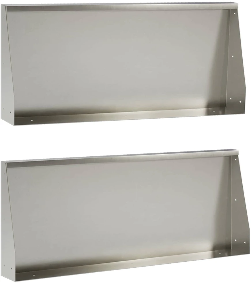 Sienelė 2 vnt. 100 x 12 x 50 cm Nerūdijantis plienas Sidabrinė