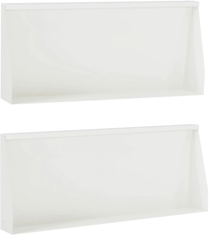 Sienelė 2 vnt. 100 x 12 x 50 cm Plienas Balta