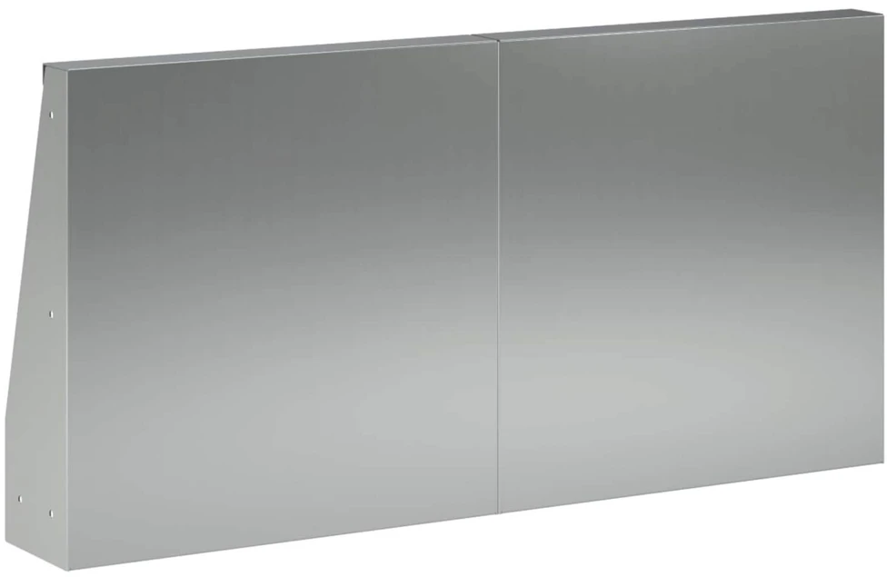 Sienelė 2 vnt. 40 x 12 x 30 cm Galvanizuotas plienas Sidabrinė