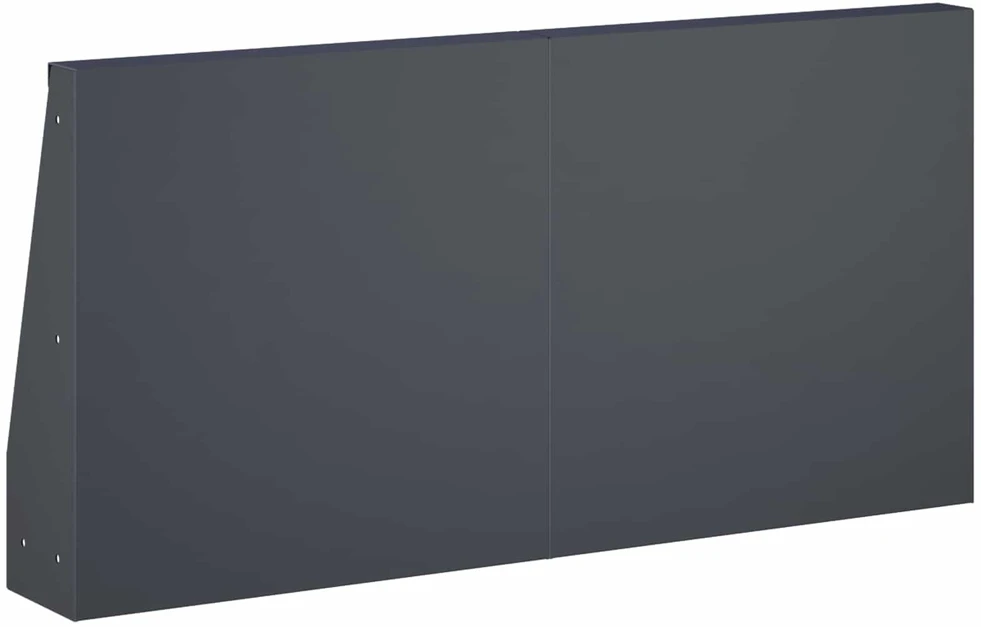 Sienelė 2 vnt. 40 x 12 x 30 cm Plienas Antracito