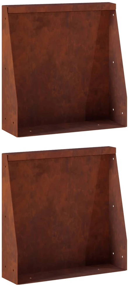 Sienelė 2 vnt. 40 x 12 x 30 cm Rūdijanti