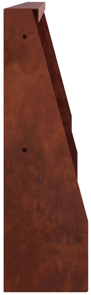 Sienelė 2 vnt. 40 x 12 x 30 cm Rūdijanti
