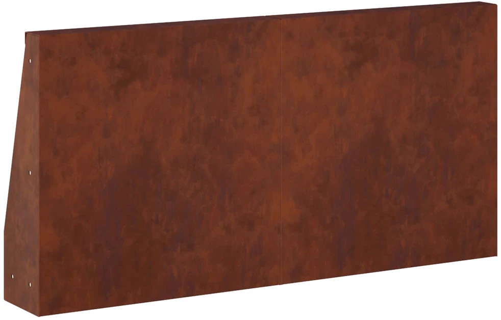 Sienelė 2 vnt. 40 x 12 x 40 cm Rūdijanti