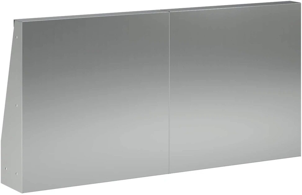 Sienelė 2 vnt. 40 x 12 x 50 cm Galvanizuotas plienas Sidabrinė