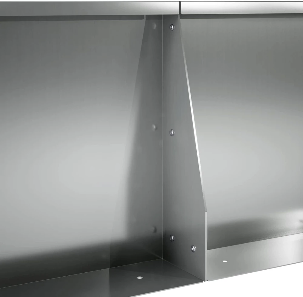 Sienelė 2 vnt. 40 x 12 x 50 cm Galvanizuotas plienas Sidabrinė