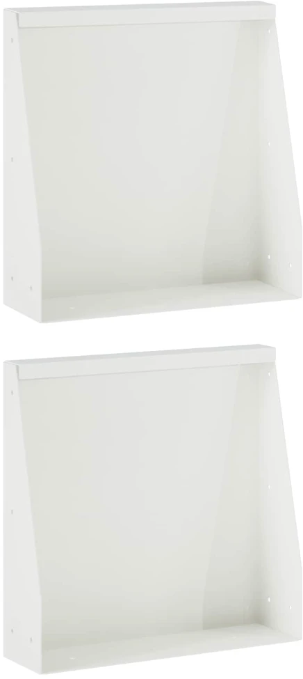Sienelė 2 vnt. 40 x 12 x 50 cm Plienas Balta