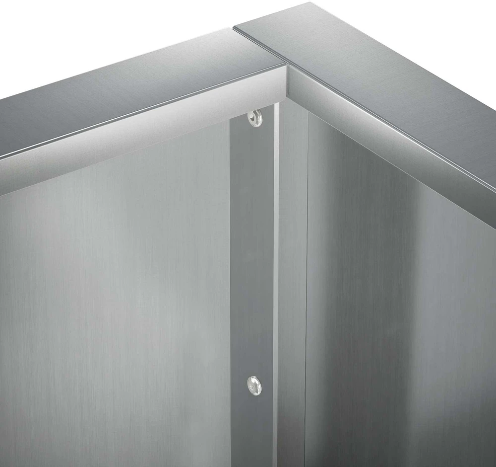 Sienelė 2 vnt. 50 x 50 x 30 cm Galvanizuotas plienas Sidabrinė